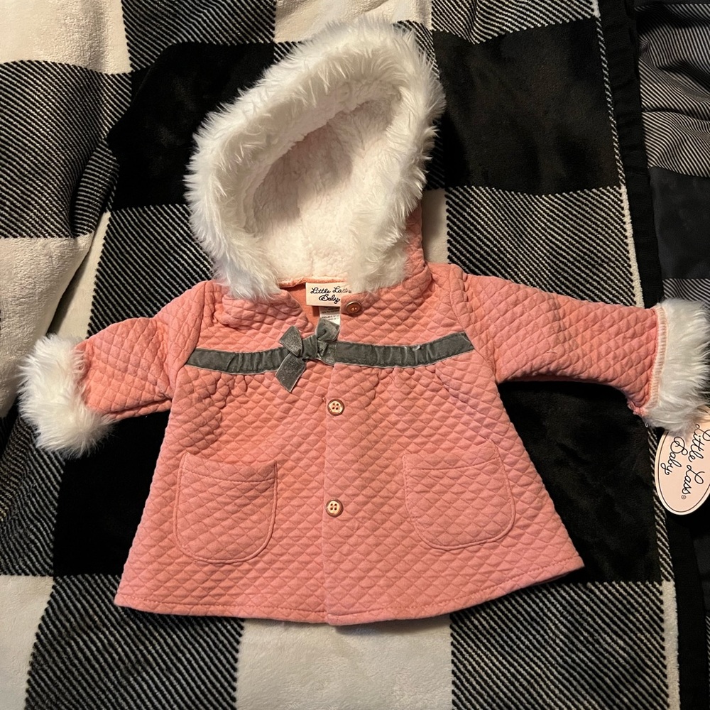 Little Lass Baby jacket size 0-3 new